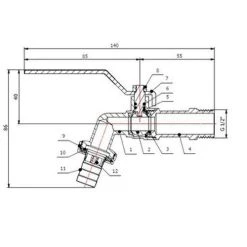 Robinet D'arrosage Sphérique Garis 1/4 De Tour -Weber Boutique AFD 120129