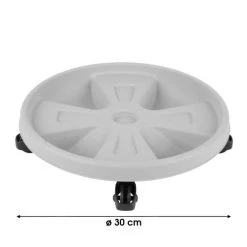 NOTRE SELECTION Porte Plante Plastique Avec Roulettes Melrose