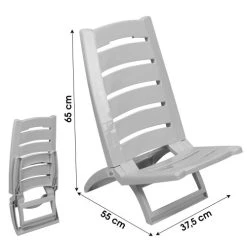 NOTRE SELECTION Chaise De Plage Pliable En Plastique