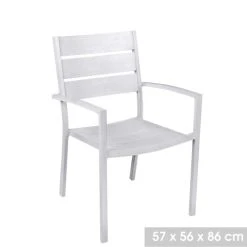 NOTRE SELECTION Fauteuil De Jardin Empilable En Aluminium Hawaï - 224769