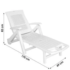 NOTRE SELECTION Transat Pliable Zircone Avec 2 Roues