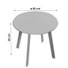 NOTRE SELECTION Table D'appoint Ronde En Métal D50 Cm