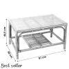 NOTRE SELECTION Table Basse En Rotin ELLA Avec Plaque De Verre - 225288