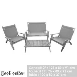 NOTRE SELECTION Salon De Jardin Savana En Bois D'acacia - 54602