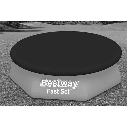 Bâche 4 Saisons Ronde Bestway Noire Pour Piscines Hors Sol 1 Bâche 4 Saisons Ronde Bestway Noire Pour Piscines Hors Sol