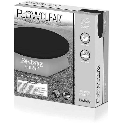 Bâche 4 Saisons Ronde Bestway Noire Pour Piscines Hors Sol 2 Bâche 4 Saisons Ronde Bestway Noire Pour Piscines Hors Sol – Image 2