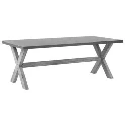NOTRE SELECTION Table De Jardin WOODY Ciment / Acacia - SETWOODY