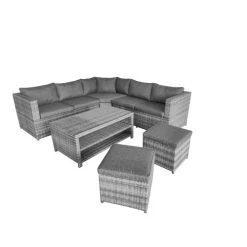 NOTRE SELECTION Salon De Jardin 6 Pièces FERATA Alu -Weber Boutique AFD 154891