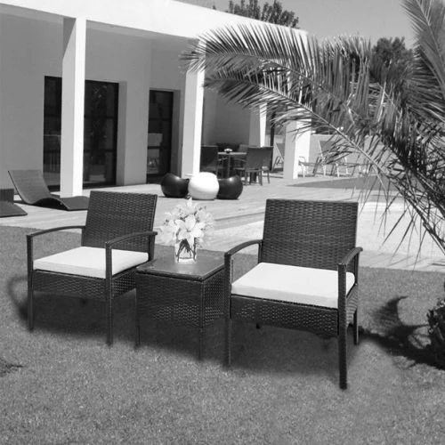 NOTRE SELECTION Salon De Jardin 3 Pièces BISTRO Acier 1 NOTRE SELECTION Salon De Jardin 3 Pièces BISTRO Acier