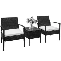 NOTRE SELECTION Salon De Jardin 3 Pièces BISTRO Acier 5 NOTRE SELECTION Salon De Jardin 3 Pièces BISTRO Acier -Weber Boutique AFD 154894