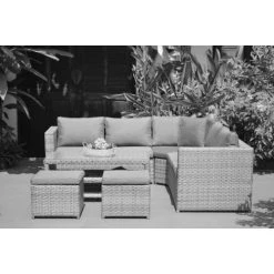 NOTRE SELECTION Salon De Jardin 6 Pièces FERATA Alu -Weber Boutique AFD 155472