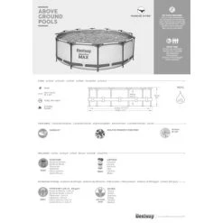 Piscine Hors Sol Ronde STEELPRO MAX Bestway 366 X 76 Cm - 56416 8 Piscine Hors Sol Ronde STEELPRO MAX Bestway 366 X 76 Cm - 56416 -Weber Boutique AFD 157963