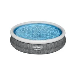 Piscine Hors Sol FAST SET Ronde Effet Rotin 366X76 Cm Bestway - 57445
