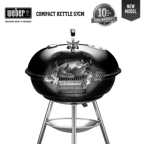 Barbecue Charbon Compact Kettle 57 Cm Weber - 1321004 6 Barbecue Charbon Compact Kettle 57 Cm Weber - 1321004 – Image 6
