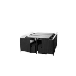 NOTRE SELECTION Ensemble Repas 11 Pièces SETMITRI Acier Noir -Weber Boutique AFD 162655