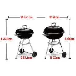Barbecue Charbon COMPACT KETTLE 47 Cm Weber - 1221004 -Weber Boutique AFD 177306