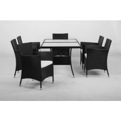 NOTRE SELECTION Ensemble Repas 7 Pièces DINING En Acier Noir - M39 -Weber Boutique AFD 181343