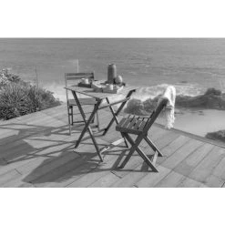 NOTRE SELECTION Salon De Jardin 3 Pièces Pliante BISTRO Acacia - M29 -Weber Boutique AFD 181380