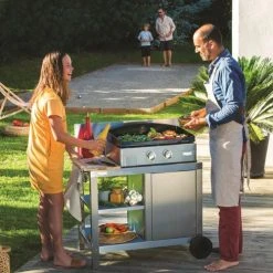 LEMARQUIER Plancha à Gaz ALLURE 260 INOX + Desserte ALLURE INOX Le Marquier - PDSA260i -Weber Boutique AFD 186375