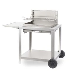 LEMARQUIER Barbecue MONTORY 61 X 40 Inox Le Marquier + Chariot - BCM61IV2