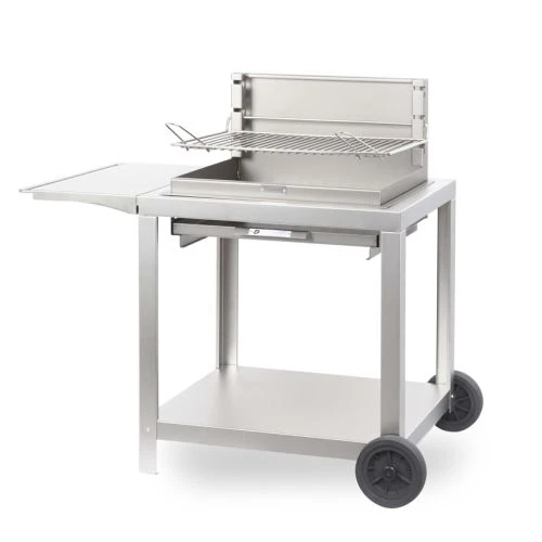 LEMARQUIER Barbecue MONTORY 61 X 40 Inox Le Marquier + Chariot - BCM61IV2 1 LEMARQUIER Barbecue MONTORY 61 X 40 Inox Le Marquier + Chariot - BCM61IV2