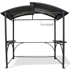 Abri Barbecue En Aluminium Et Polycarbonate DCB Garden Gris Anthracite - ABRI-BARBECUE