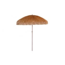 Parasol Ă Franges MANILA DCB Diam 2 M En Acier Finition Bois - P-MANILA-MARRON