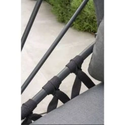 Balancelle De Jardin LACANAU DCB Garden Avec Coussins Gris Anthracite - LACANAU-CL -Weber Boutique AFD 190607