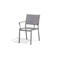 Fauteuil De Jardin Empilable STOCKHOLM DCB Garden Gris Anthracite - STOCKHOLM-FT