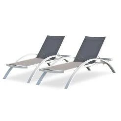 Lot Composé De 2 Bains De Soleil BARCELONA DCB Garden - BARCELONA-CL