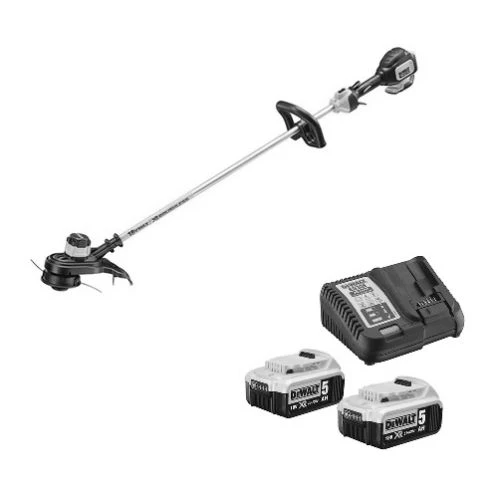 Coupe-bordure XR 18V Dewalt DCM561P2 + 2 Batteries 5 Ah + Chargeur 1 Coupe-bordure XR 18V Dewalt DCM561P2 + 2 Batteries 5 Ah + Chargeur